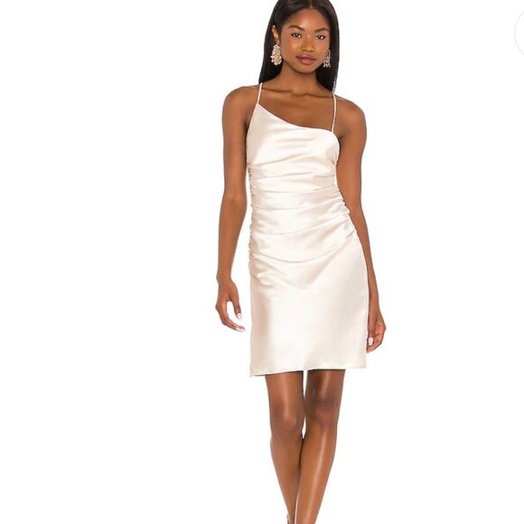 Hunnie Mini Dress in Creme Line & Dot Revolve Size small NWT - Picture 1 of 13